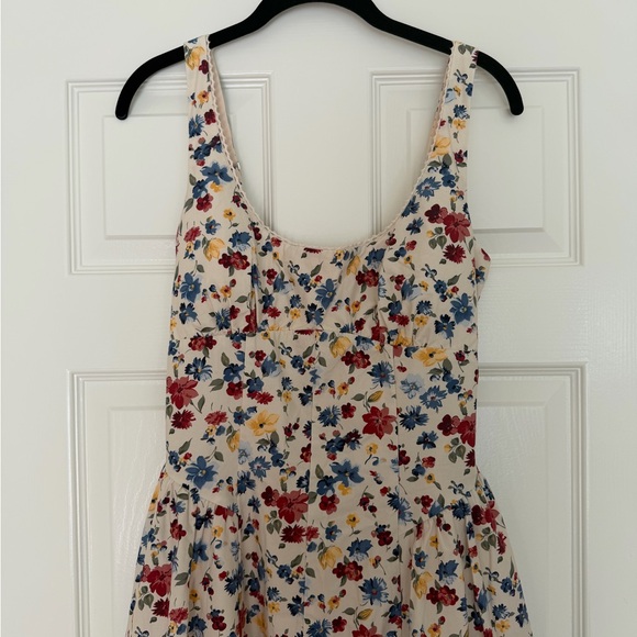 A&F Bra-Free Dylan Midi Dress in Cream Floral, NWT, size S - Picture 5 of 9